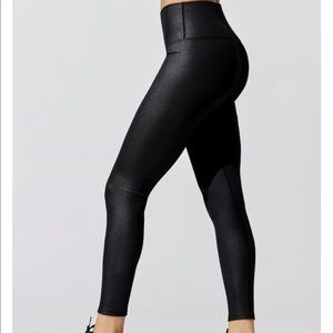 CARBON38 Coated Ribbed High Rise 7/8 Legging NWT